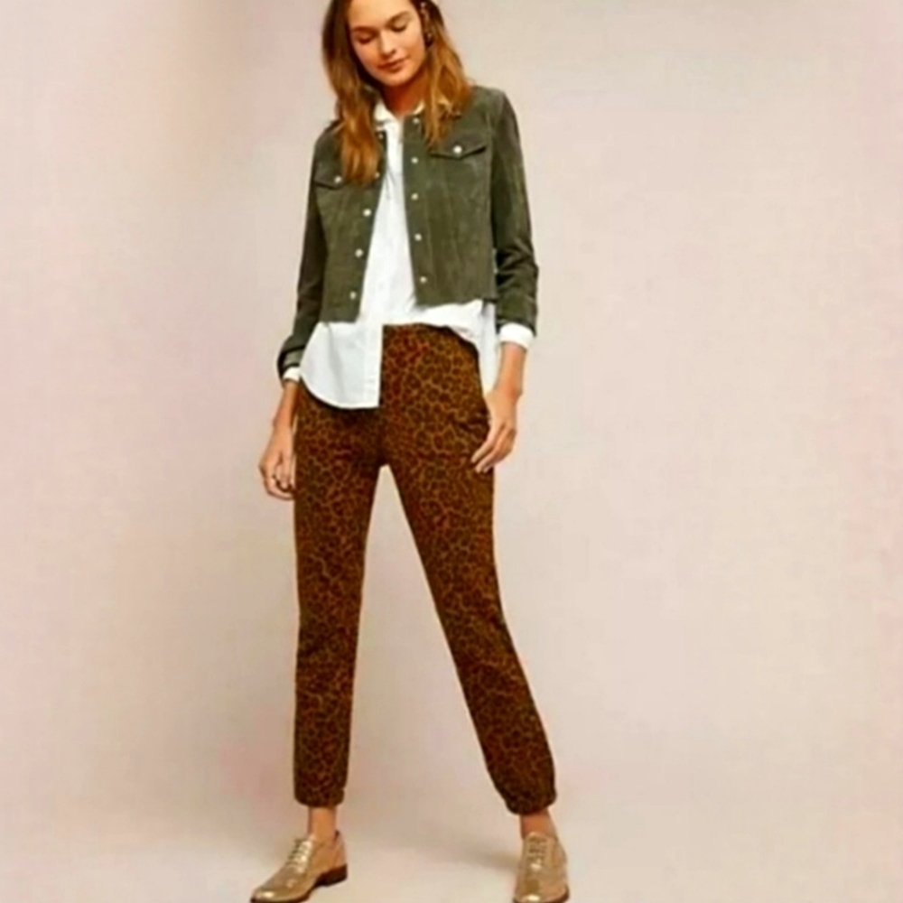 Sanctuary x Anthropologie Leopard Print Joggers S